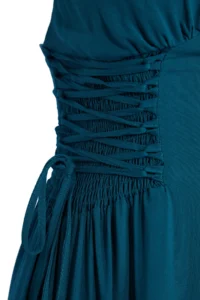 TRENDYOLMİLLA Petrol Weaving Binding Detailed Maxi Beach Dress - Image 7