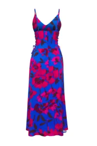 TRENDYOLMİLLA flower patterned Weaving Binding Detailed Maxi Beach Dress - Image 8
