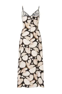 TRENDYOLMİLLA Seashell Patterned Weaving Cut Out Detailed Maxi Beach Dress - Image 5