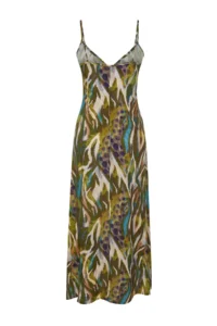 TRENDYOLMİLLA Abstract Patterned Weaving Cut Out Detailed Maxi Beach Dress - Image 10