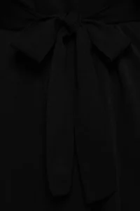 TRENDYOLMİLLA beachwear Black Weaving Frilly Belted Maxi Kimono&Kaftan - Image 8