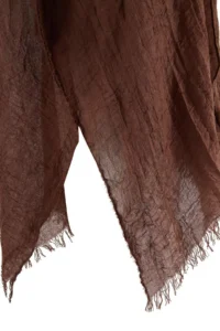 TRENDYOLMİLLA Brown Weaving Tassel Midi Beach Kimono&Kaftan - Image 6