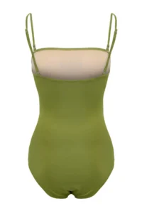 TRENDYOLMİLLA Green Shaping Strapless Covered hipster Basic Swimsuit - Image 5