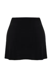 TRENDYOLMİLLA Black Knitting Casting with accessories Beach Mini Pareo - Image 7