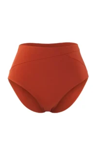 TRENDYOLMİLLA Brick Red High Waist hipster Basic Bikini Bottom - Image 4