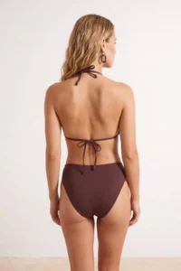TRENDYOLMİLLA Brown And Polka Dot 2 Sets Regular Regular Waist Bikini Bottom - Image 4