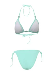 TRENDYOLMİLLA Turquoise with accessories Triangle Covered brazilian Low Waist Bikini Set - Image 6