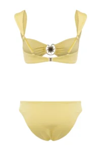 TRENDYOLMİLLA Yellow bralette Covered Casting with accessories Regular Regular Waist Bikini Set - Image 6