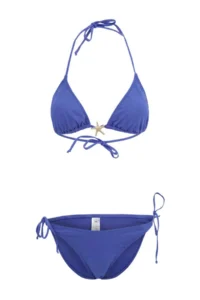 TRENDYOLMİLLA Saks Blue Blue Triangle Covered Casting with accessories Regular Bikini Set - Image 4