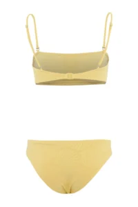 TRENDYOLMİLLA Yellow Strapless Covered Regular Regular Waist Bikini Set - Image 5