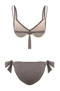 TRENDYOLMİLLA Brown Simli tied up balconette Covered Regular Low Waist Bikini Set - Image 7