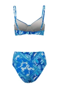 TRENDYOLMİLLA Shawl Patterned balconette High Waist Regular Bikini Set - Image 5