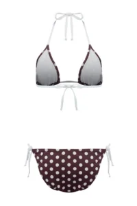 TRENDYOLMİLLA Leopard Patterned Piped Triangle Regular Regular Waist Bikini Set - Image 5