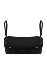 TRENDYOLMİLLA Black Strapless Covered Basic Bikini Top - Image 6