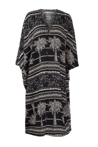 TRENDYOLMİLLA Tropical Patterned Weaving Beach Midi Dress - Image 5