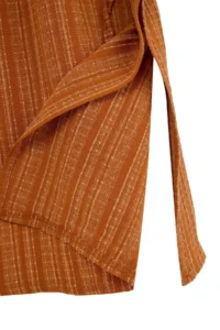 TRENDYOLMİLLA Brick Red Weaving Shirred Beach Mini Dress - Image 7
