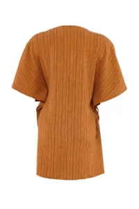 TRENDYOLMİLLA Brick Red Weaving Shirred Beach Mini Dress - Image 8