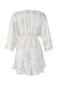TRENDYOLMİLLA beachwear Shawl pattern Weaving Tassel Mini Dress - Image 6