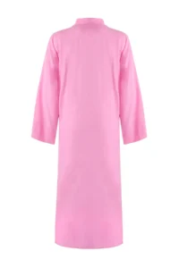 TRENDYOLMİLLA Pink Weaving 100% Cotton Maxi Beach Kimono&Kaftan - Image 8
