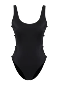 TRENDYOLMİLLA Black bralette Cut Out Detailed Regular Swimsuit - Image 5
