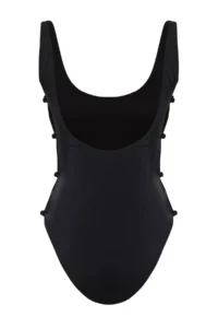 TRENDYOLMİLLA Black bralette Cut Out Detailed Regular Swimsuit - Image 7