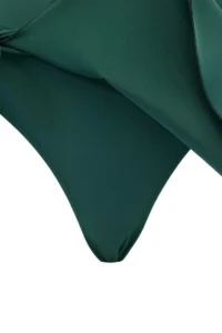 TRENDYOLMİLLA Emerald Green tied up Square Neck Covered Skirt Swimsuit - Image 7