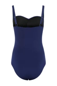 TRENDYOLMİLLA Dark Navy Drapeli balconette Covered Regular Swimsuit - Image 5