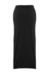 TRENDYOLMİLLA Black Knitting Maxi Casting with accessories Beach Pareo - Image 7