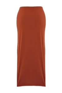 TRENDYOLMİLLA Brick Red Knitting Maxi Döküm with accessories Beach Pareo - Image 10