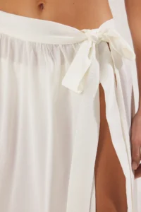 TRENDYOLMİLLA Ecru Weaving Maxi Beach Pareo - Image 3