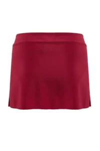 TRENDYOLMİLLA Burgundy Regular Waist Slit Detailed Skirt Bikini Bottom - Image 6