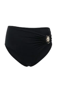 TRENDYOLMİLLA Black with accessories High Waist Regular Bikini Bottom - Image 4