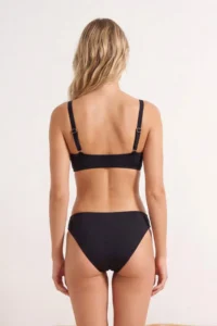 TRENDYOLMİLLA Black Regular Waist Regular Basic Bikini Bottom - Image 2
