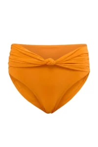 TRENDYOLMİLLA Orange Node Detailed High Waist Regular Bikini Bottom - Image 4