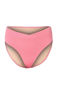 TRENDYOLMİLLA Pink textured Regular Waist Regular Bikini Bottom - Image 4