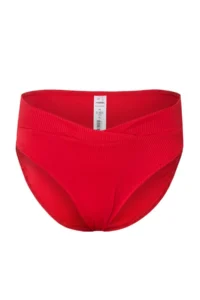 TRENDYOLMİLLA Red textured Regular Waist Regular Bikini Bottom - Image 4