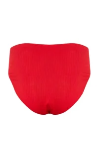 TRENDYOLMİLLA Red textured Regular Waist Regular Bikini Bottom - Image 5