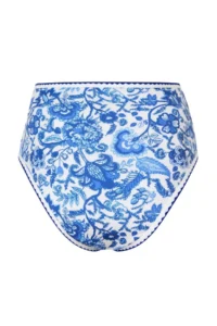TRENDYOLMİLLA flower patterned Embroidery Detailed High Waist Regular Bikini Bottom - Image 4