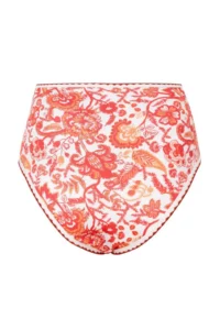 TRENDYOLMİLLA flower patterned Embroidery Detailed High Waist Regular Bikini Bottom - Image 5
