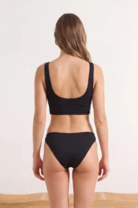 TRENDYOLMİLLA Black High Leg High Waist brazilian Basic Bikini Bottom - Image 3