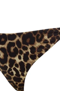 TRENDYOLMİLLA Leopard Patterned High Leg High Waist brazilian Basic Bikini Bottom - Image 4