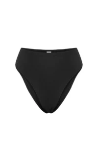 TRENDYOLMİLLA Black*001 Plain hipster Super High Waist Bikini Bottom