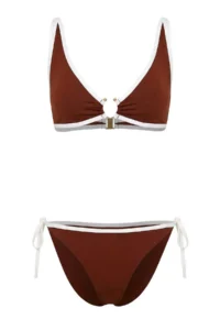 TRENDYOLMİLLA Brown with accessories Chlora&Water Resistant LONG Lasting LYCRA® XTRA LIFE Bikini Set - Image 6