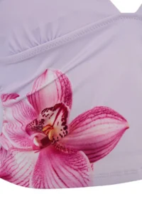 TRENDYOLMİLLA Lilac flower patterned tied up Tankini Covered Regular Waist brazilian Bikini Set - Image 6