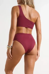 TRENDYOLMİLLA Burgundy with accessories Covered Chlorine&Water Resistant LONG Lasting LYCRA®XTRA LIFE Bikini Set - Image 3