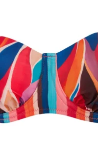 TRENDYOLMİLLA Tropical Patterned balconette Covered High Waist Regular Bikini Set - Image 6