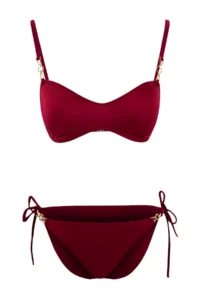 TRENDYOLMİLLA Cherry Covered Accessory Chlora&Water Resistant LONG Lasting LYCRA® XTRA LIFE Bikini Set - Image 6