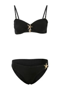 TRENDYOLMİLLA Black Casting with accessories Strapless Covered Regular Waist Regular Bikini Set - Image 4