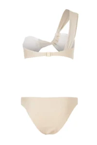 TRENDYOLMİLLA Beige Strapless Covered tunnelled Regular Waist Regular Bikini Set - Image 5