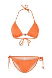 TRENDYOLMİLLA Orange Triangle Covered with accessories Regular Waist Regular Bikini Set - Image 5